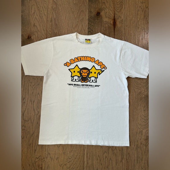 BAPE “Ape Shall Never Kill Ape” Graphic Tee L - Picture 1 of 8